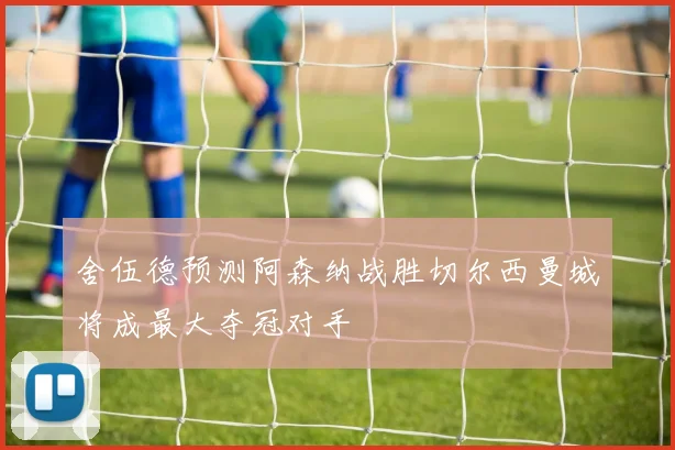 舍伍德预测阿森纳战胜切尔西曼城将成最大夺冠对手